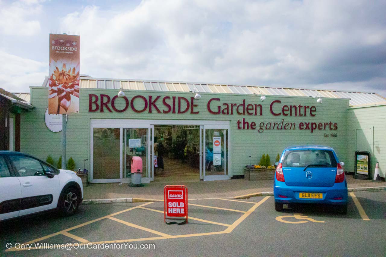 The exit to one of our favourite garden centres, Brookside, in Tonbridge, Kent