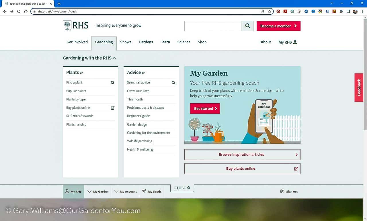 Featured image for “Creating your RHS ‘My Garden’ planner”