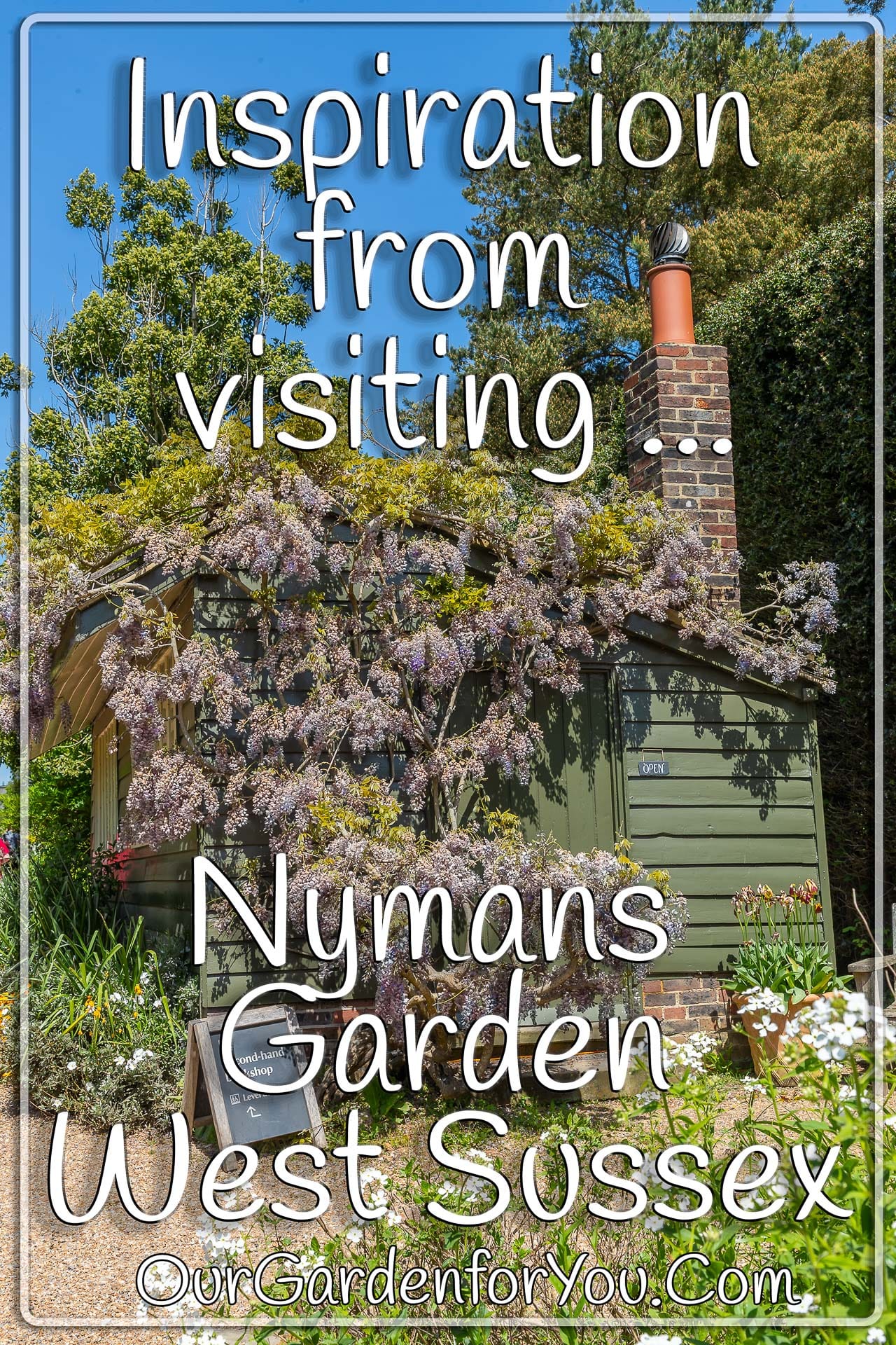 The pin Image from our post - 'Inspiration from visiting Nymans Garden'