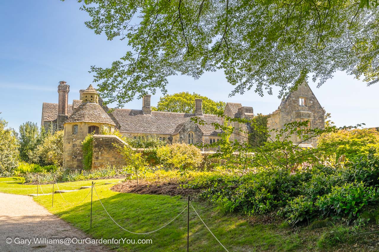 The semi-derelict house at the centre of nymans house and gardens in west sussex